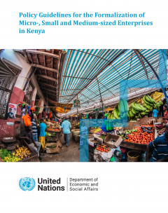 Policy Guidelines for the Formalization of Micro-, Small and Medium-sized Enterprises in Kenya cover page
