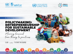 E-learning course - Policymaking Entrepreneurship for Sustainable Development cover page